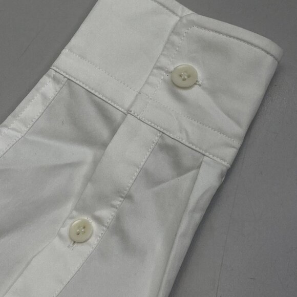 NEW TIBI Women's Shirt White Size XXS Eco Poplin Cropped Long Sleeve Button Down - Picture 5 of 12
